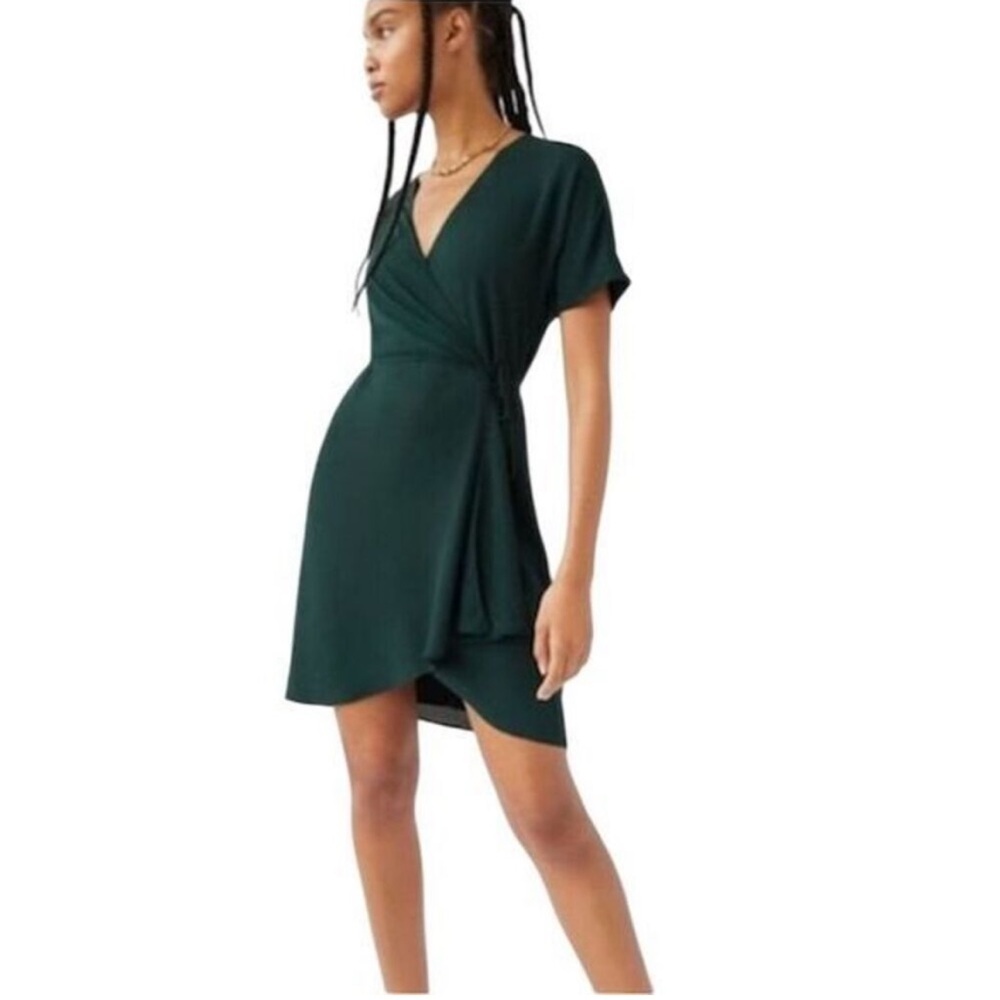 Babaton Wallace Women's Wrap Dress - Green - XS